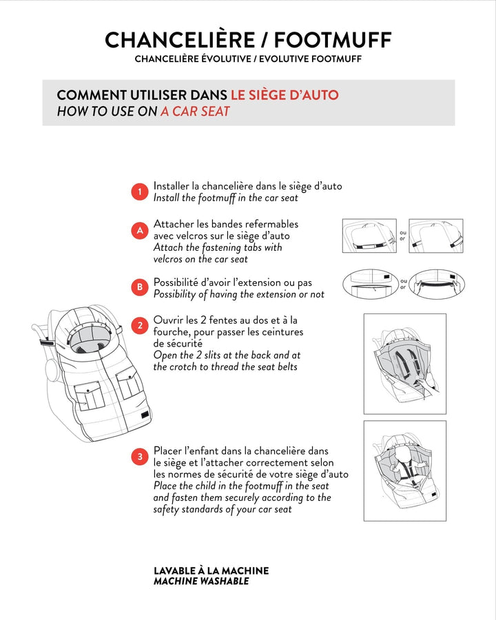 Evolutive Baby Footmuff Designed For Car Seat And Stroller Chanterelle