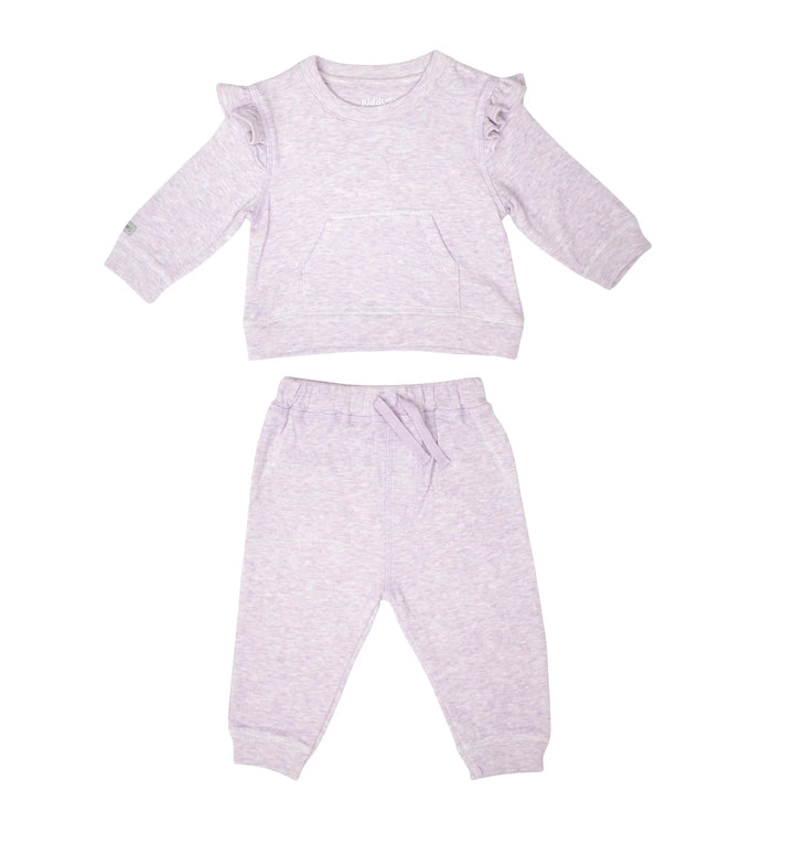 Breathe EZE 2 piece Jogger Set - Jogger Set Lavender Fleck