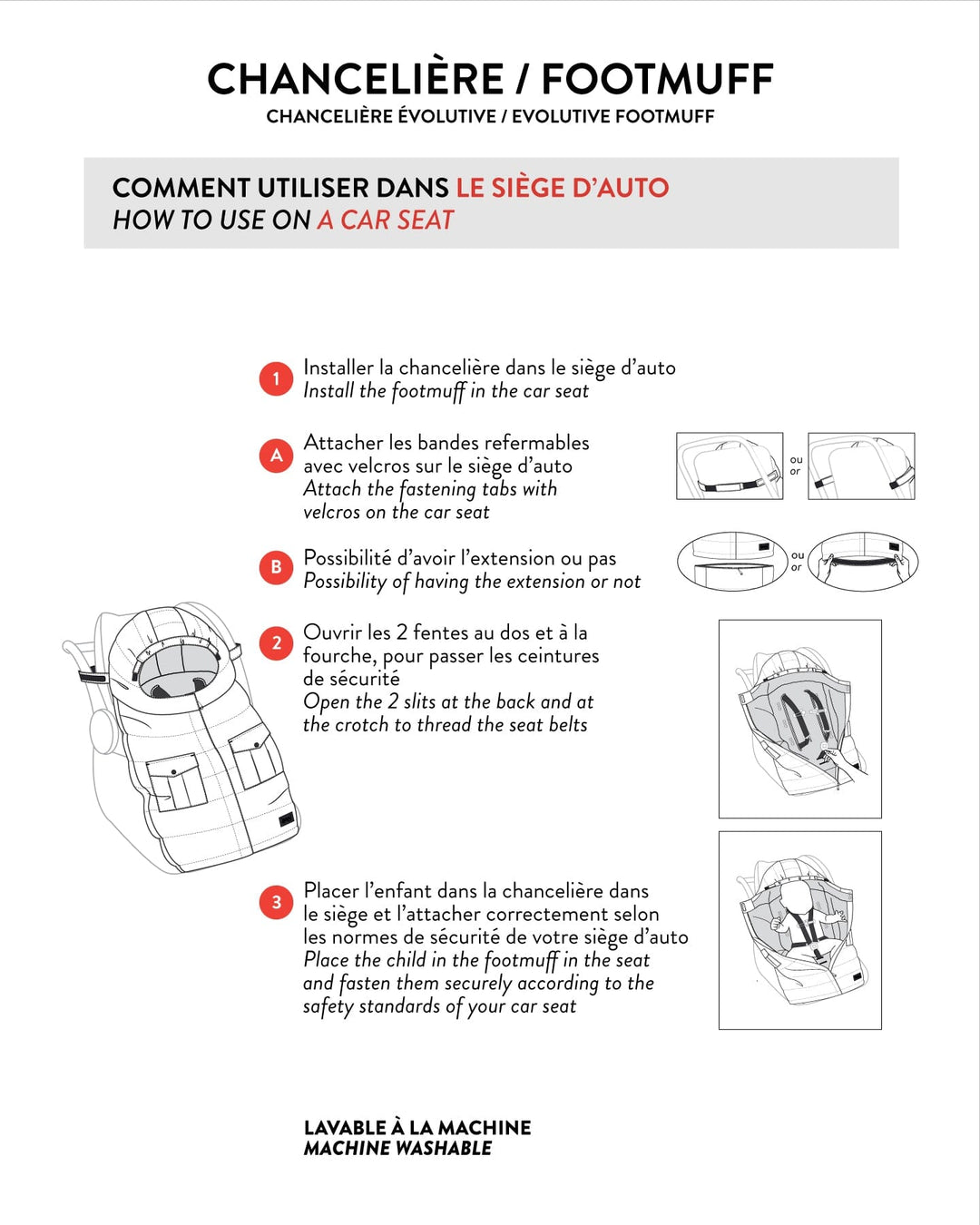 Evolutive Baby Footmuff Silver White