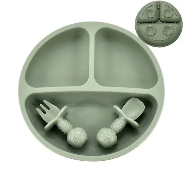 Baby Silicone Plate Set - Tiniest Toes