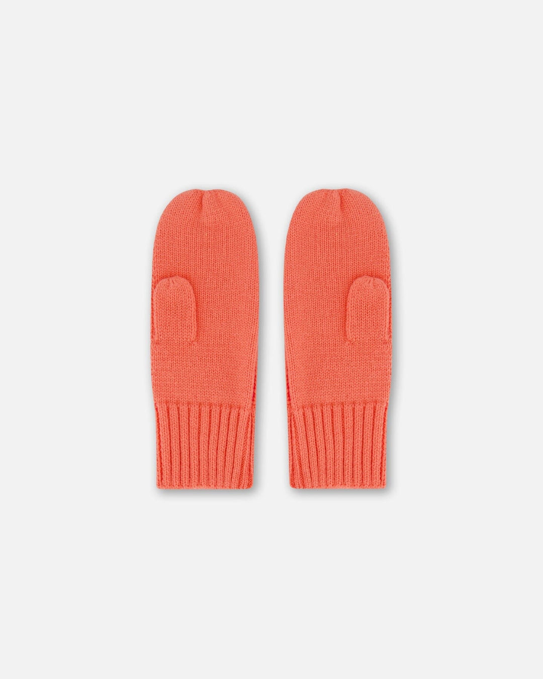 Knit Mittens Coral
