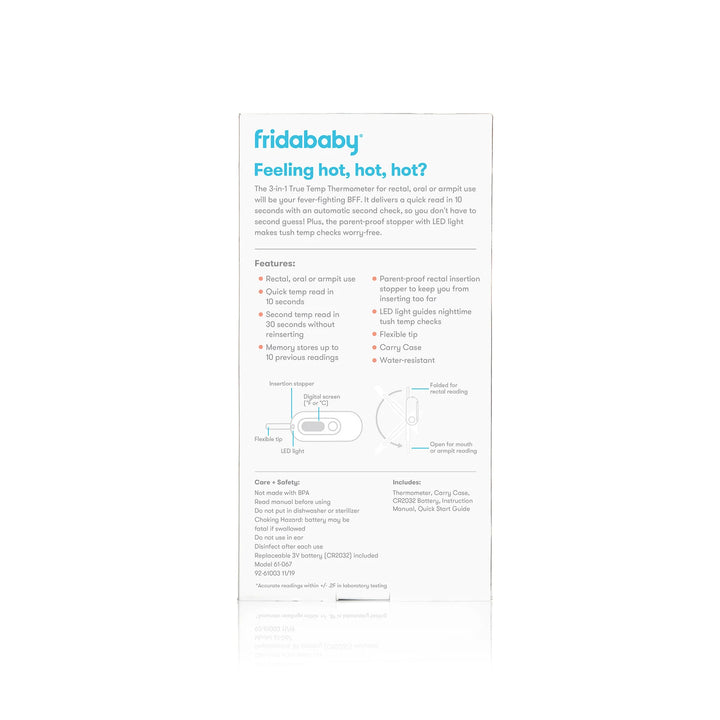 FridaBaby 3-in-1 True Temp Digital Thermometer - Tiniest Toes