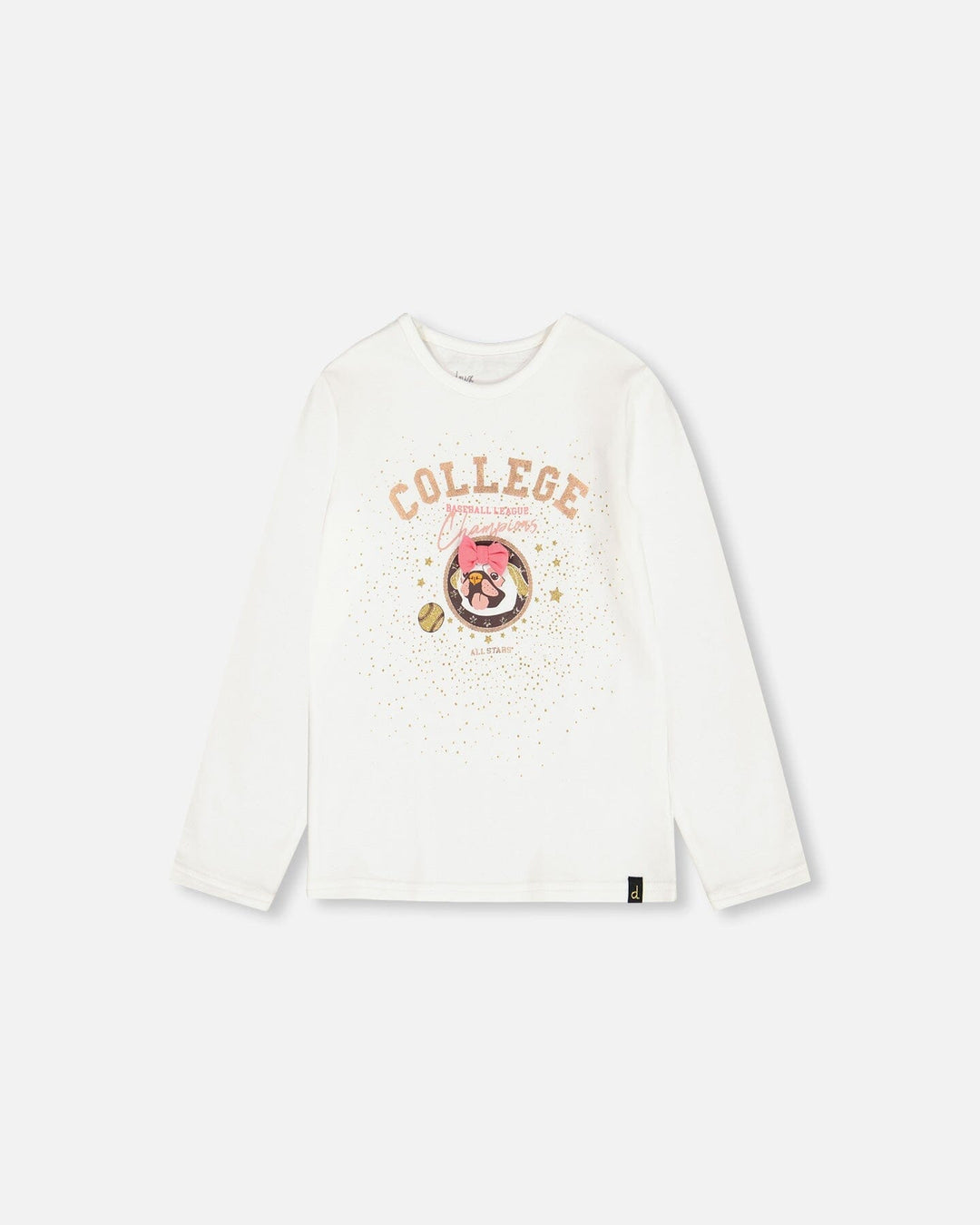 Organic Cotton T-Shirt With Print Off White