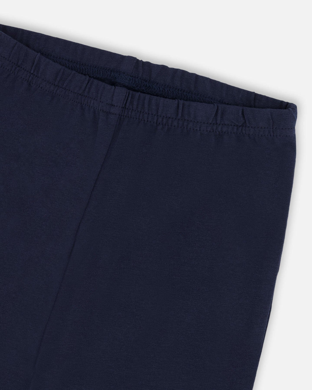 Organic Cotton Capri Leggings With Mesh Navy Blue