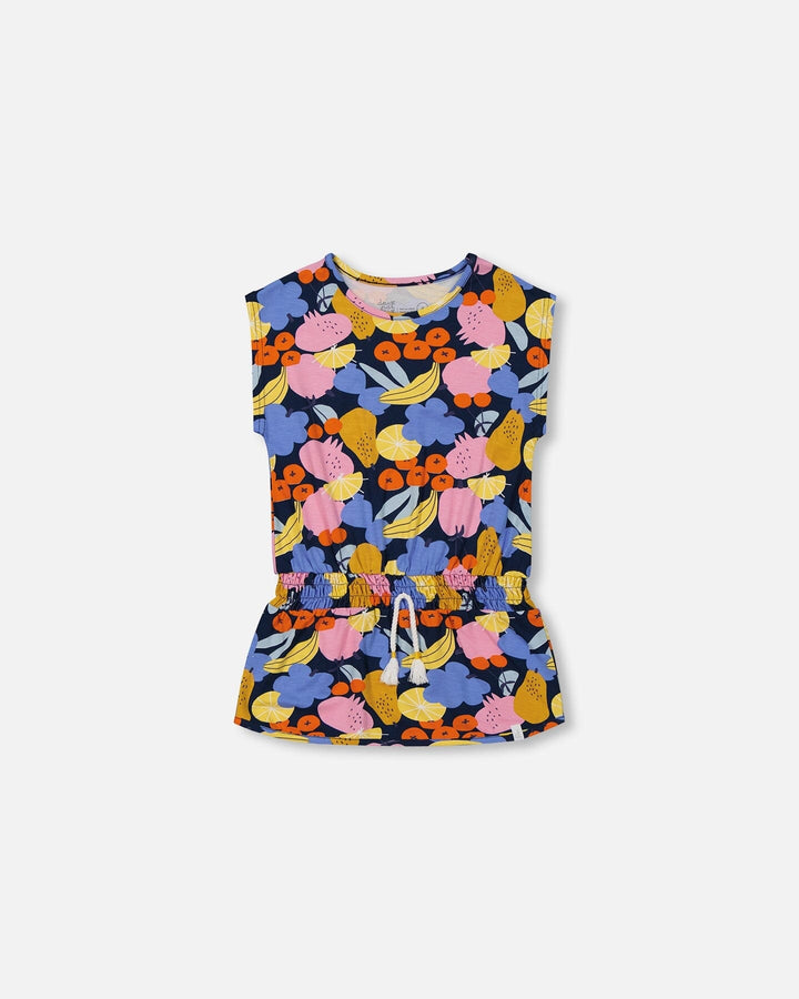 Printed Tunic Top Multicolored