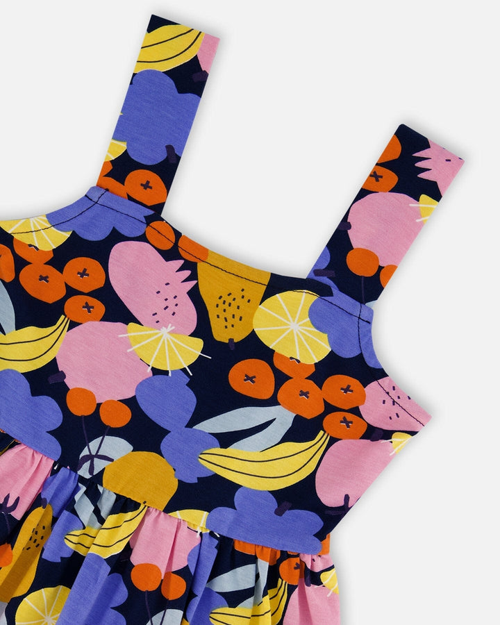 Printed Sleeveless Dress Multicolored