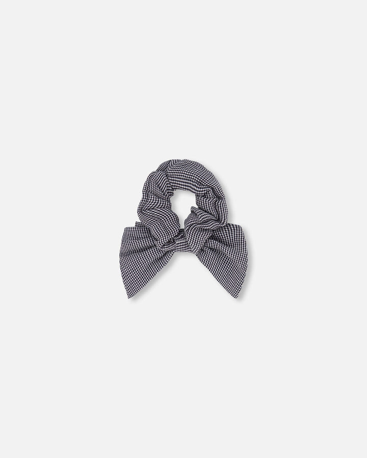 Hair Elastic With Bow Sparkling Black