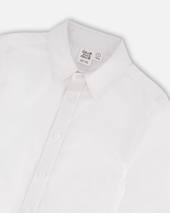 Long Sleeve Button Down Shirt White