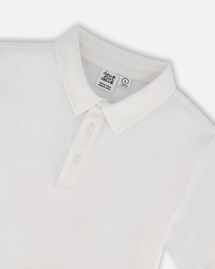 Short Sleeve Polo Shirt White