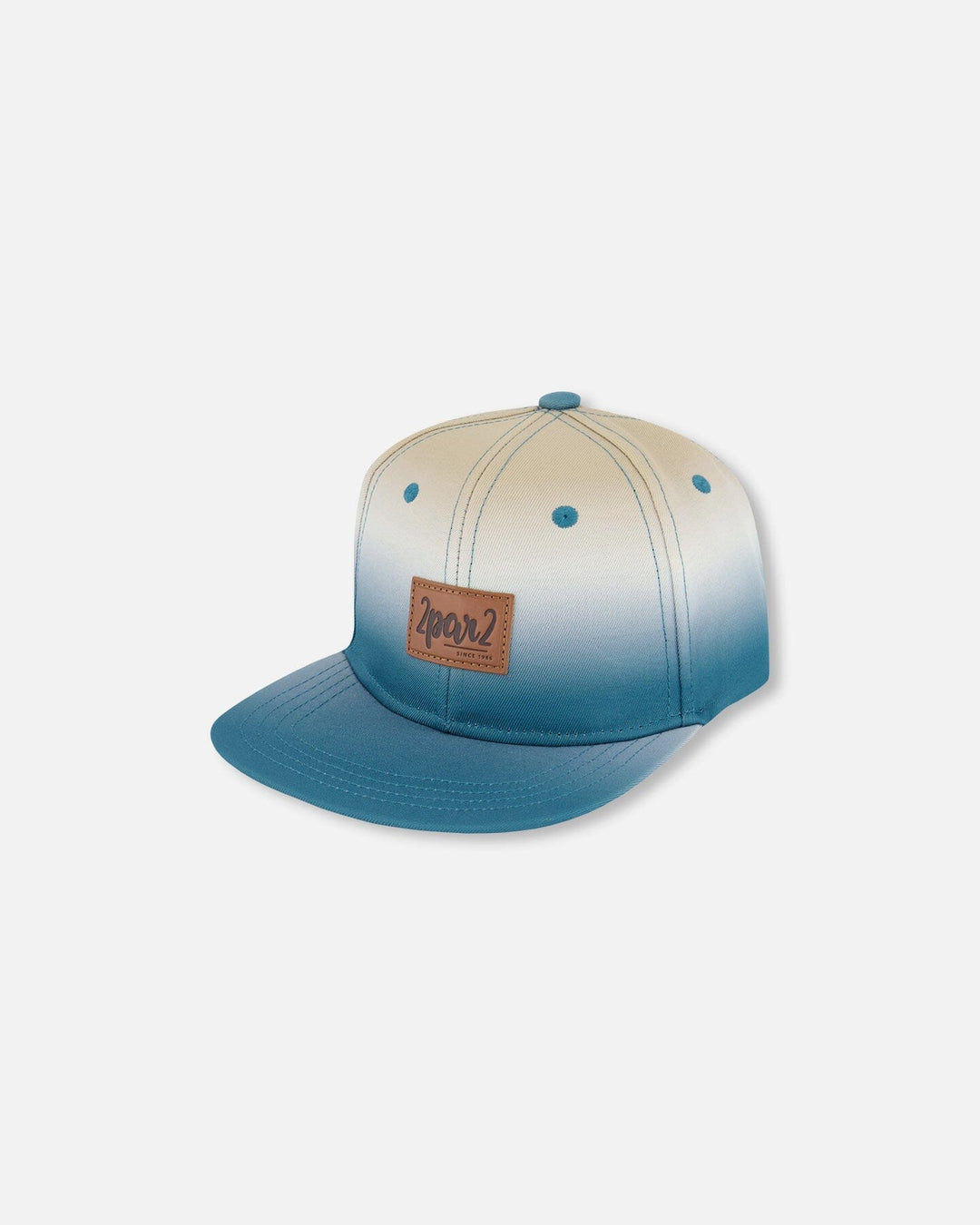 Printed Cap Bluish Gray And Beige
