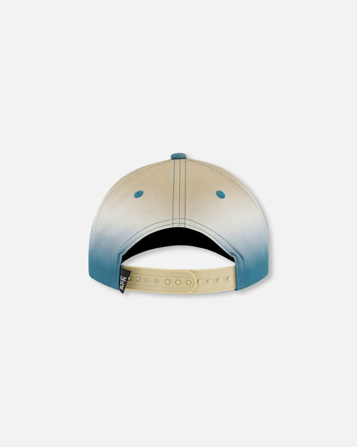 Printed Cap Bluish Gray And Beige