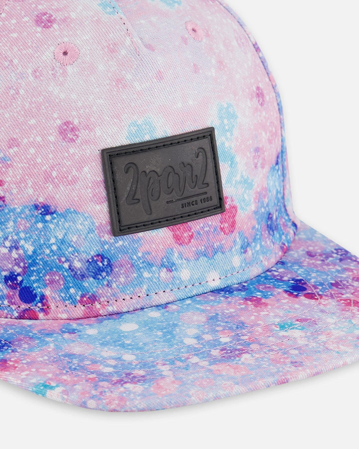 Printed Cap Pink With Bubble Effects
