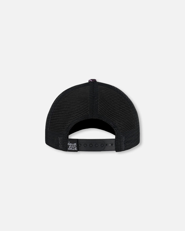 Printed Cap Black And Blue And Pink Items