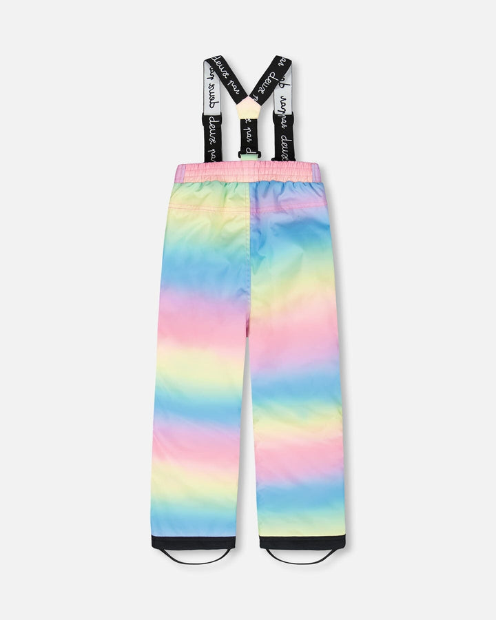 Two-Piece Chill Outerwear Set With Light Insulation Rainbow Gradient