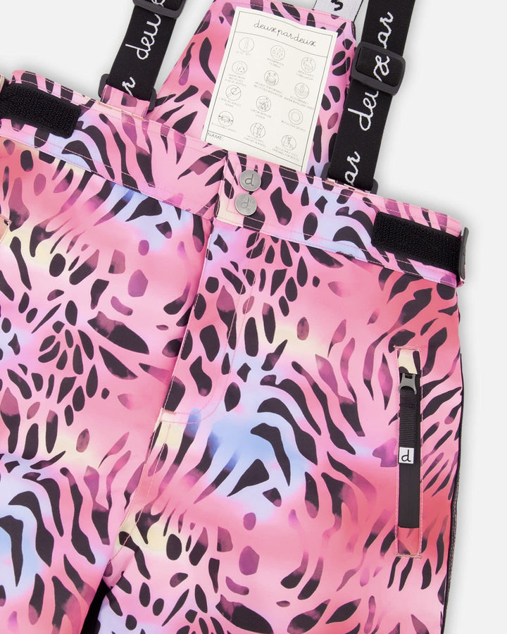 Two-Piece Teknik Snowsuit Multicolor Leopard And Zebra