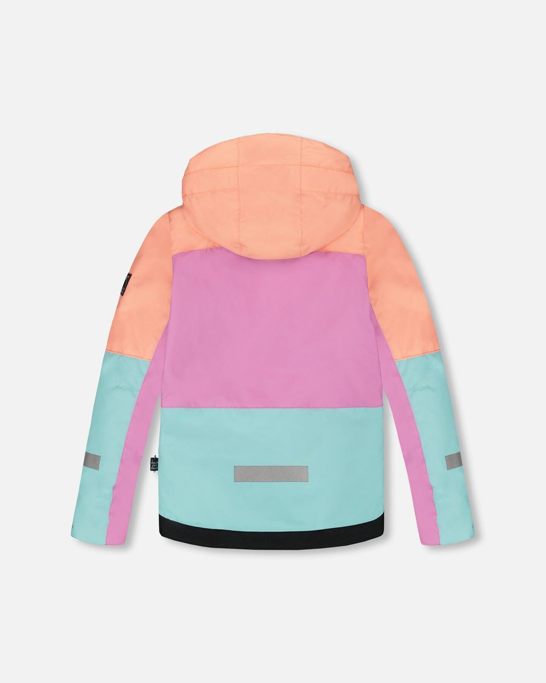 Two-Piece Teknik Snowsuit With Colorblocked Jacket Pink Watercolor Flower Print