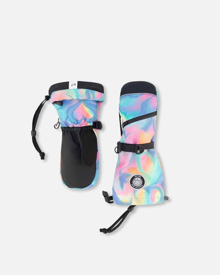Winter Mittens Teknik Rainbow Heart Print