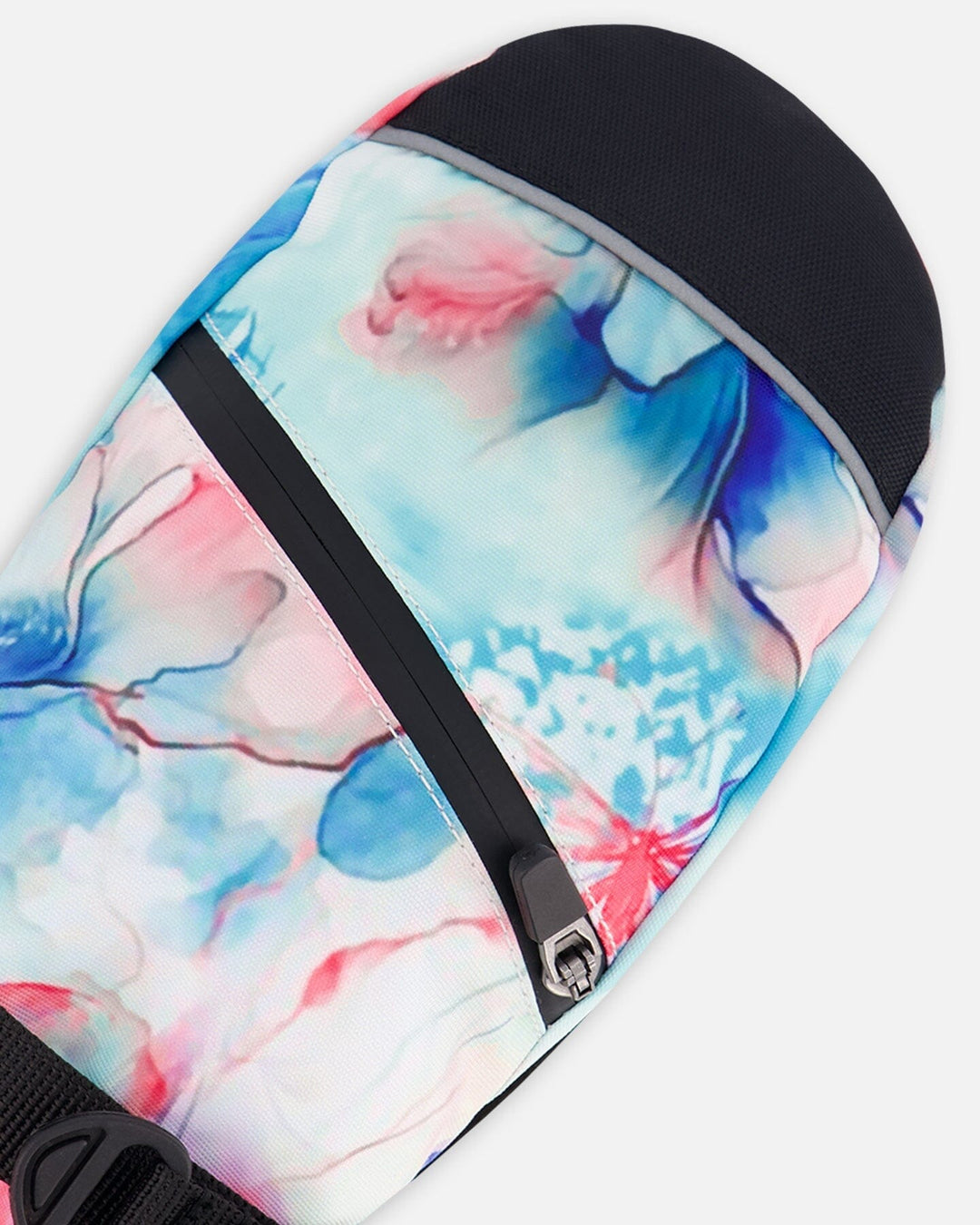 Winter Mittens Teknik Blue Flower Print