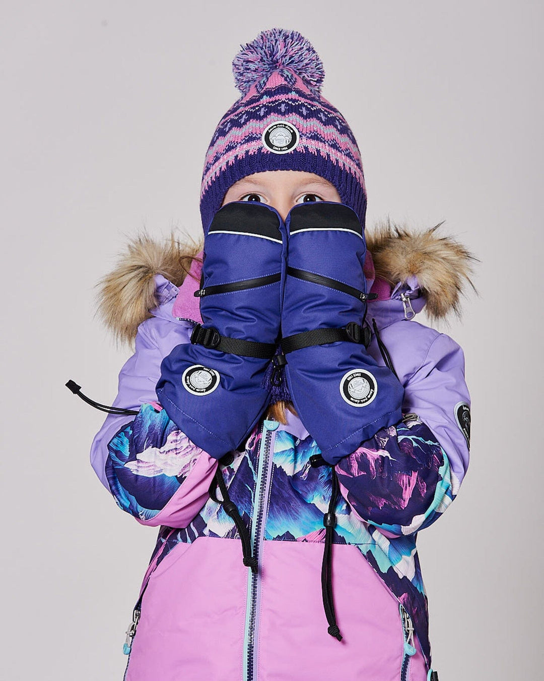 Winter Mittens Teknik Dark Purple