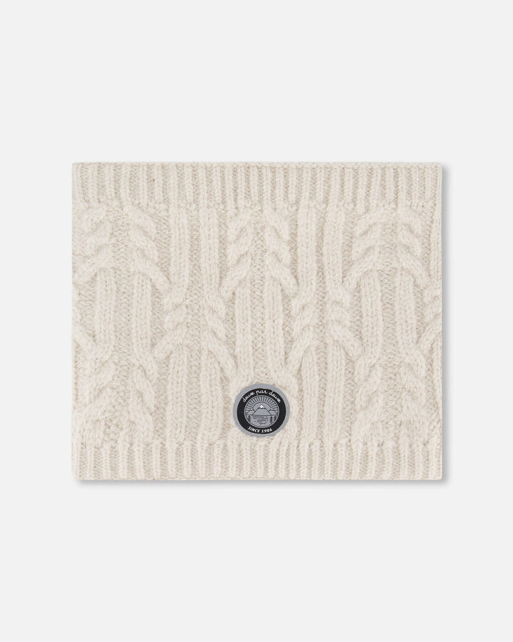 Lined Winter Neckwarmer Off-White