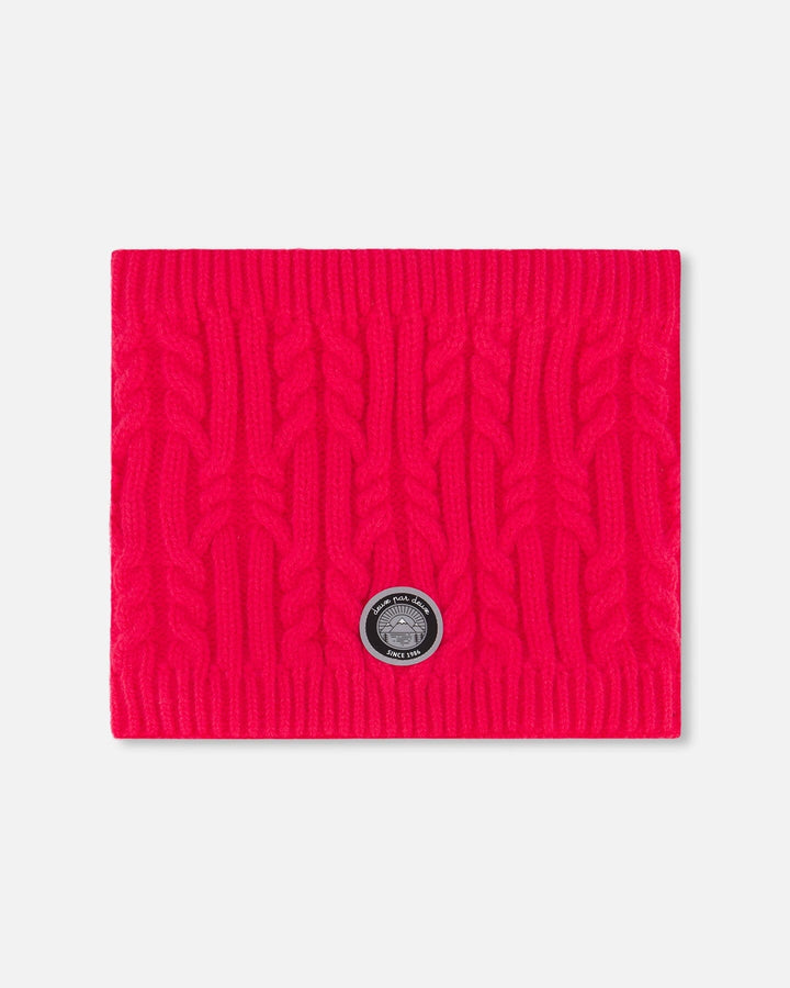 Lined Winter Neckwarmer Flash Coral