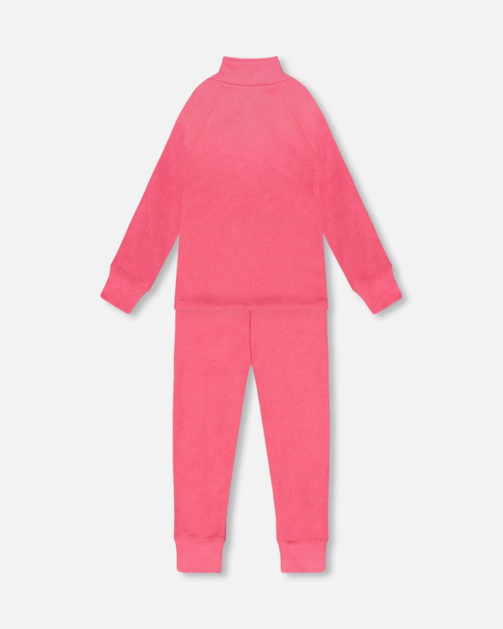 Two-Piece Thermal Underwear Set Candy Pink