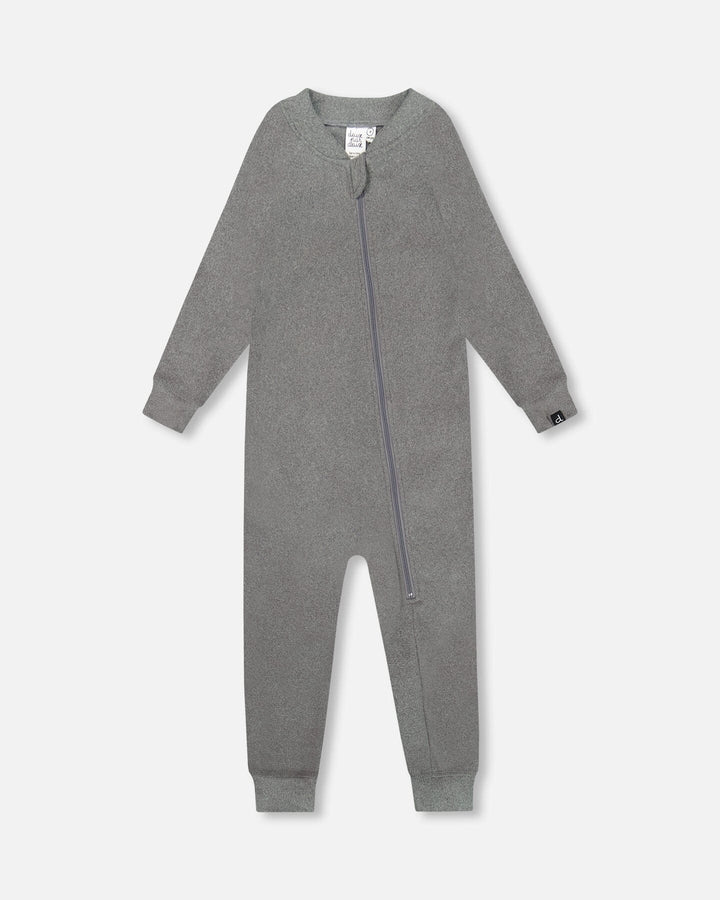 One-Piece Thermal Underwear Dark Heather Gray