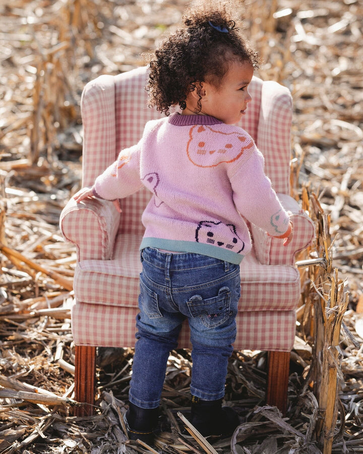 Jeans Blue Denim With Embroideries