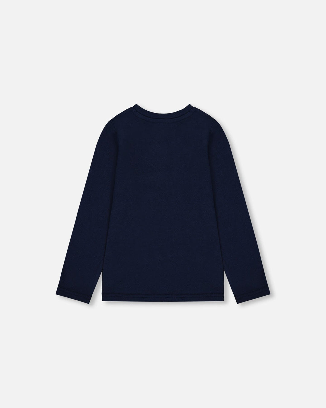 Organic Cotton T-Shirt Dark Blue With Cat