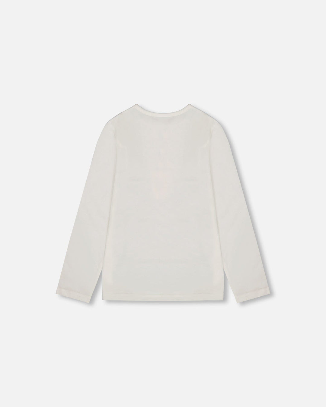 Organic Cotton Long Sleeve T-Shirt Off-White With Hot Chocolate