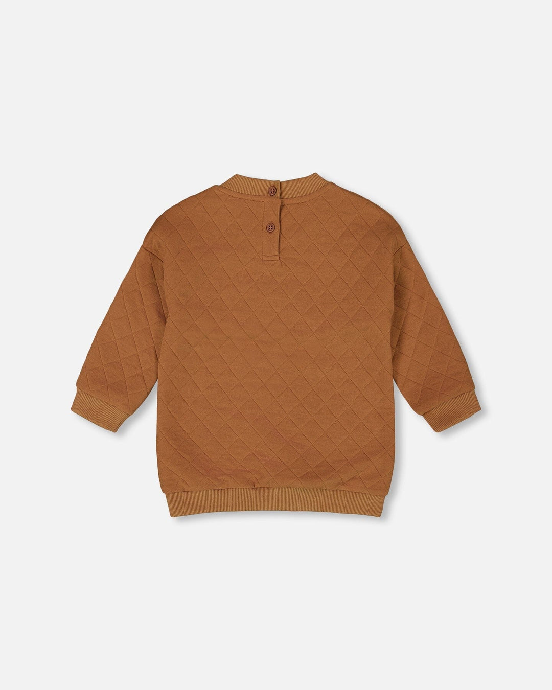 Quilted Tunic Mocha With Flowers