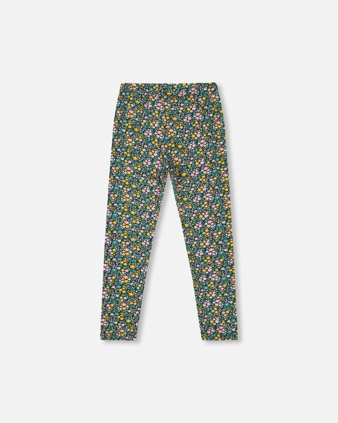 Leggings Green With Flower Print
