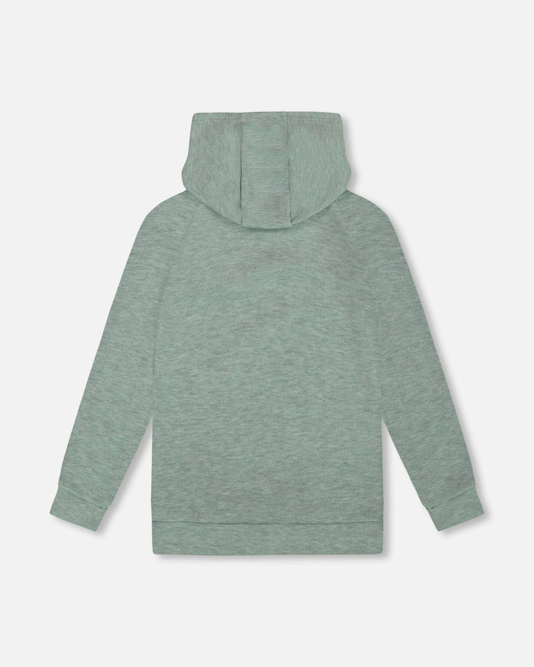 Hooded Tunic Sage Green With Owl Print