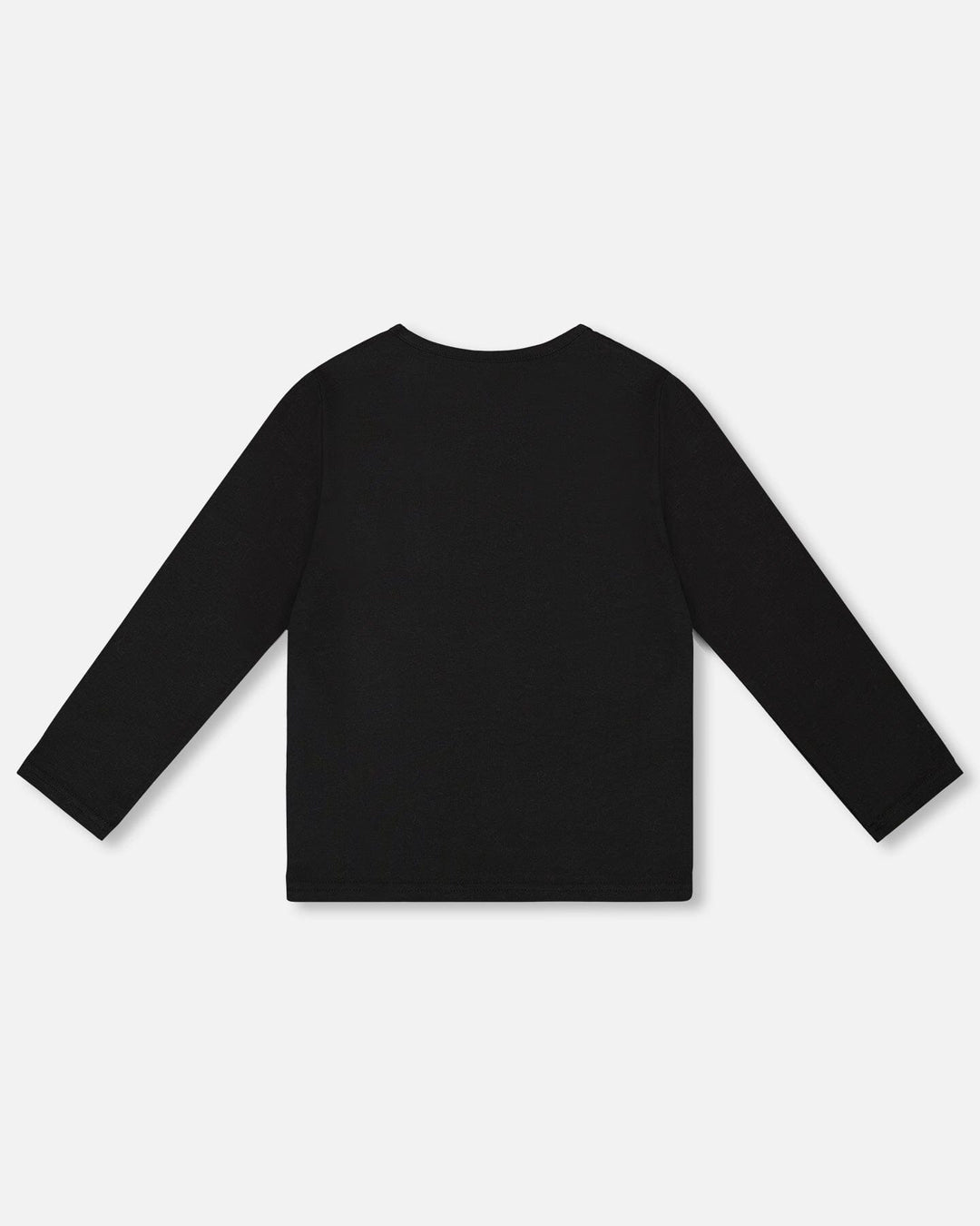 Organic Cotton Long Sleeve T-Shirt Black With Heart