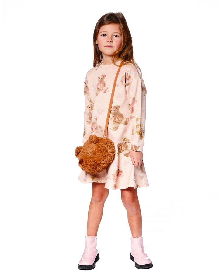 Plush Teddy Bag Caramel Brown