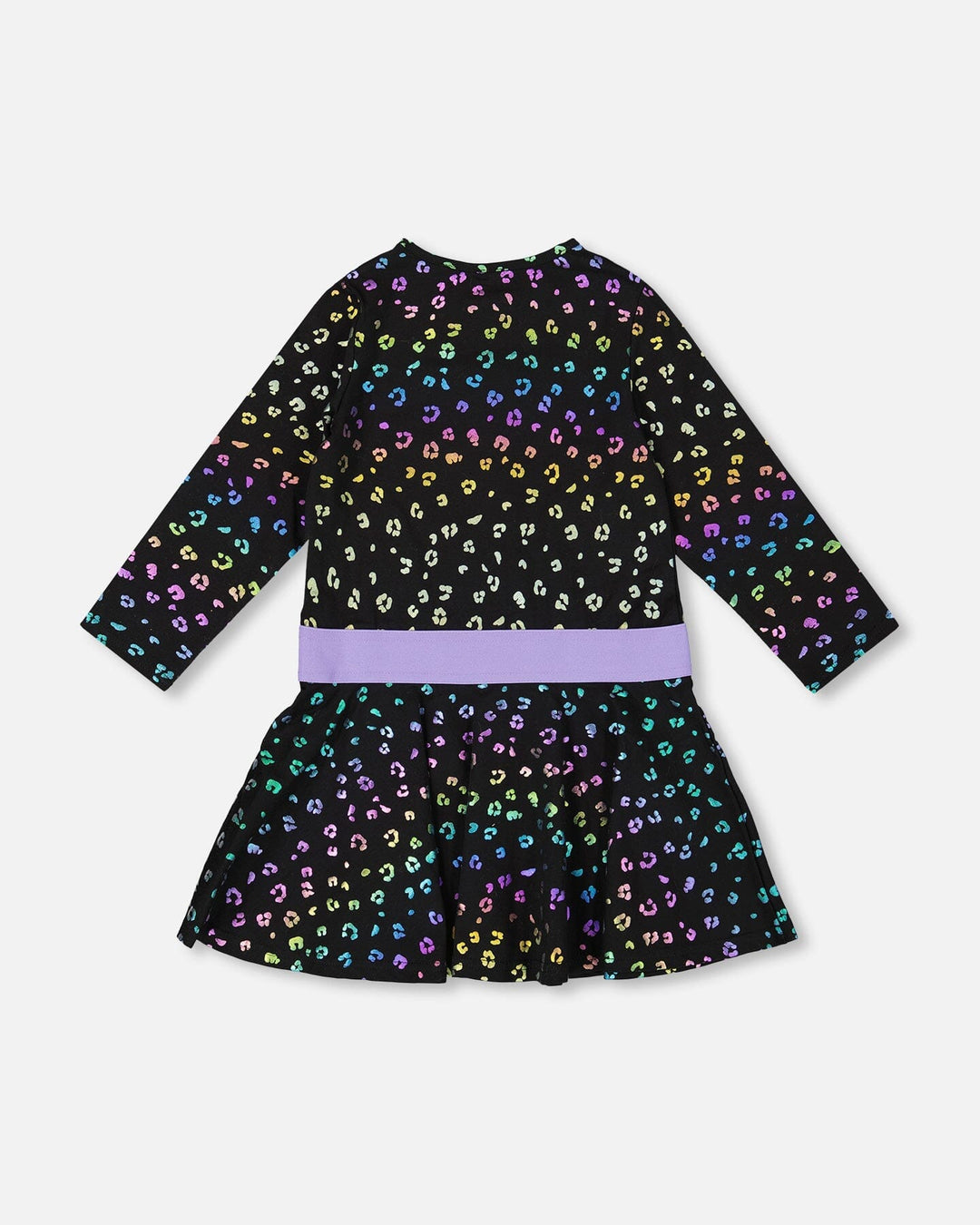 Jersey Dress Multicolor Leopard Print