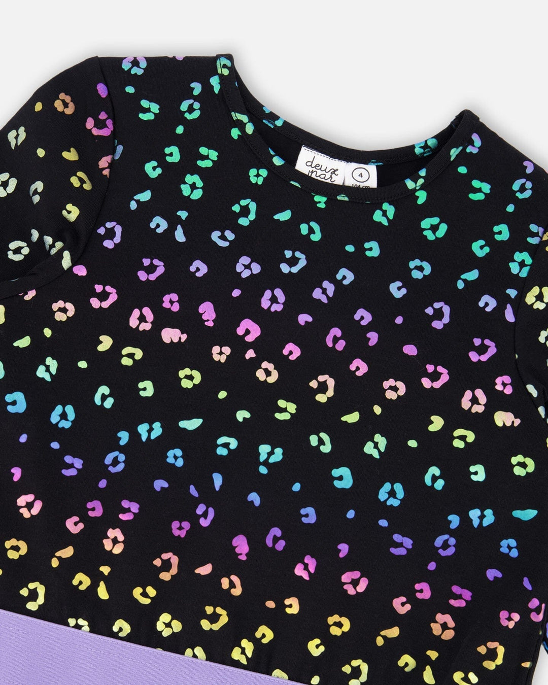 Jersey Dress Multicolor Leopard Print