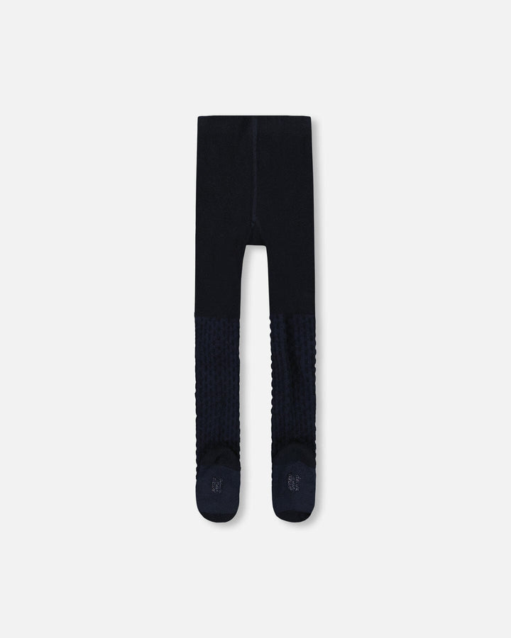 Knit Tights Navy Blue