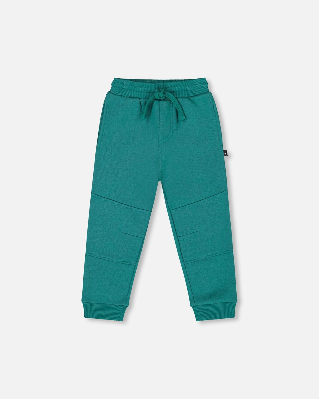 Fleece Sweatpants With Articulated Knees Forest Green