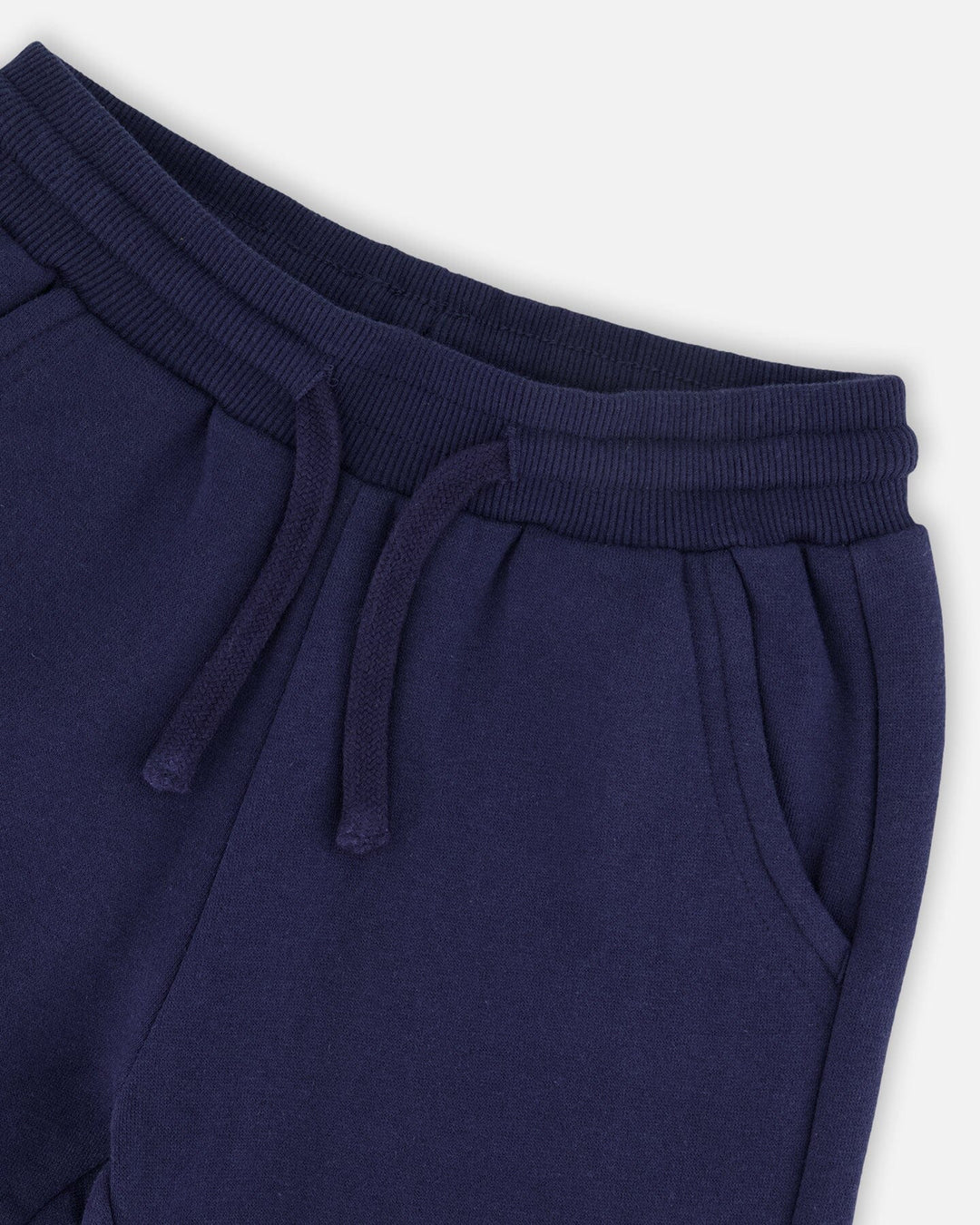 Fleece Sweatpants With Pockets Navy Blue