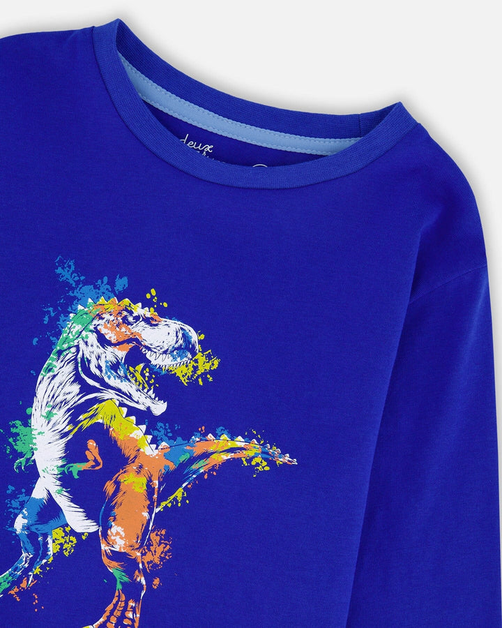 Long Sleeve Jersey Tee Blue