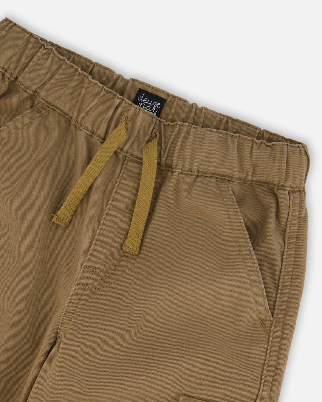Twill Jogger Cargo Pants In Taupe