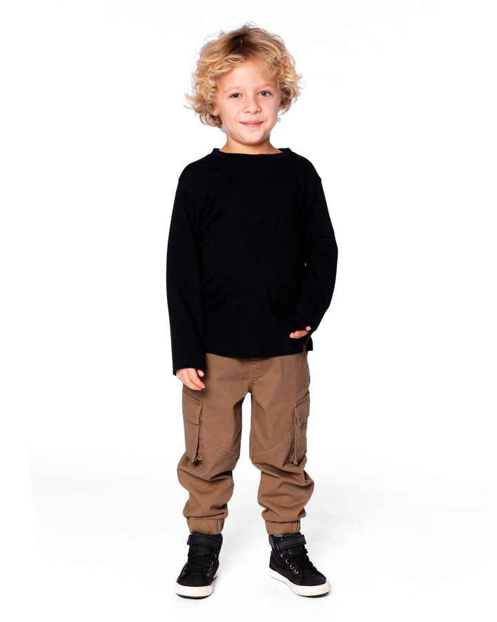 Organic Cotton Jersey Pocket T-Shirt Black