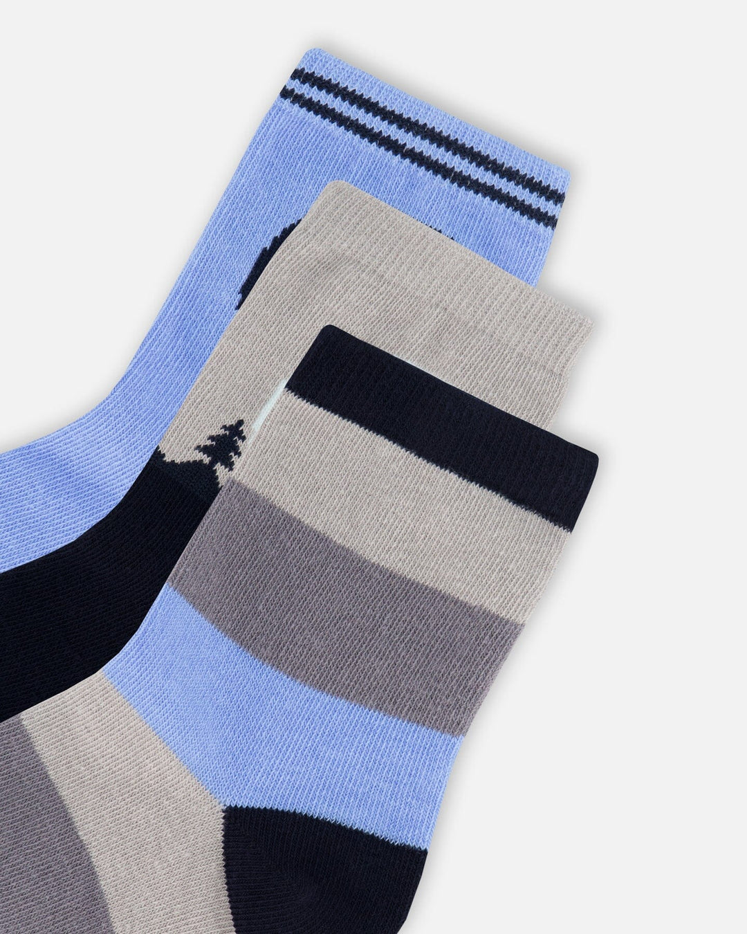 3-Pack Knit Socks Navy Blue