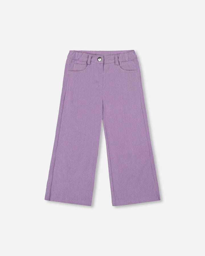 Wide Leg Corduroy Pants Lavender