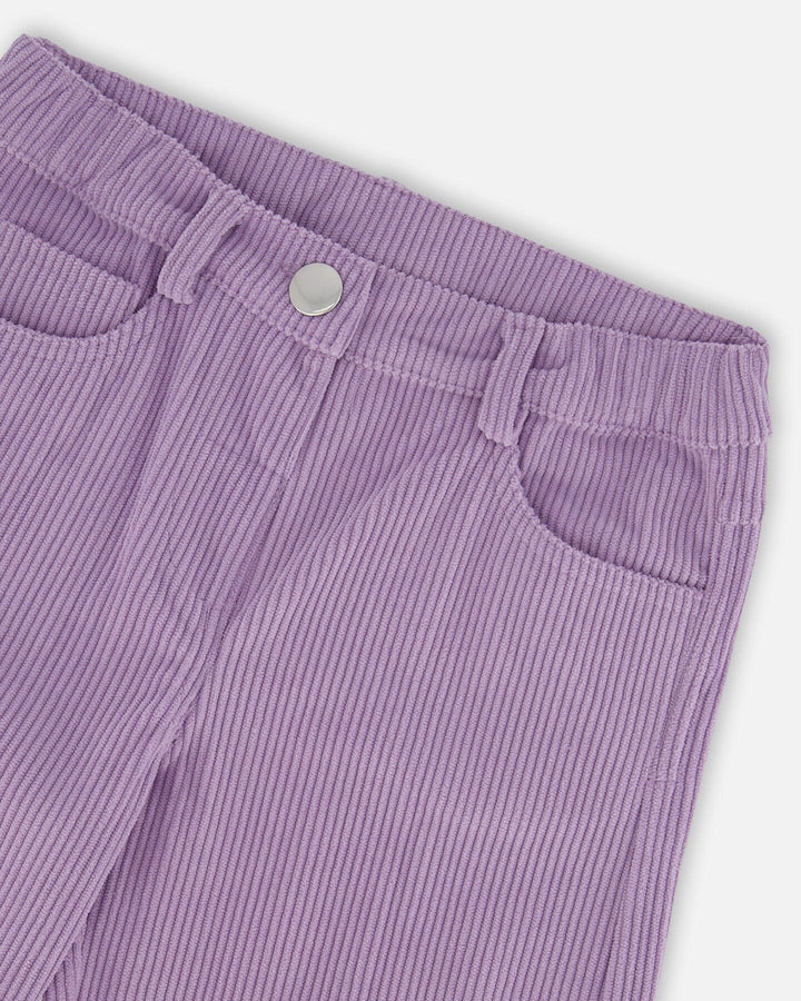 Wide Leg Corduroy Pants Lavender