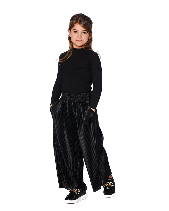 Super Soft Ribbed Mock Neck Top Black