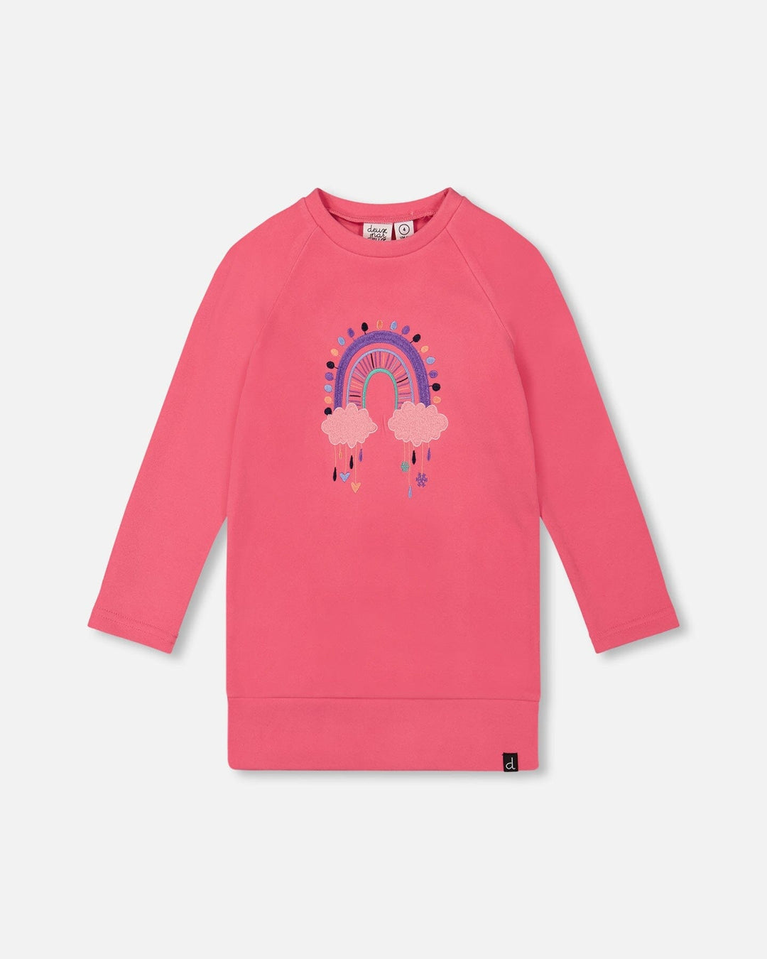 Tunic Tee With Embroidery Candy Pink