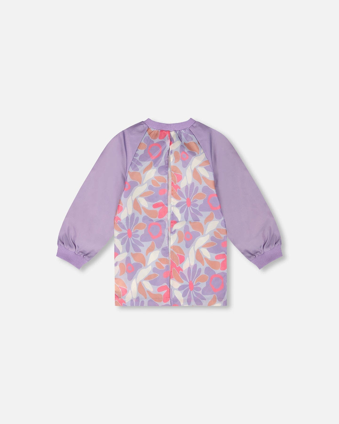 School Apron Lilac Retro Flower Print