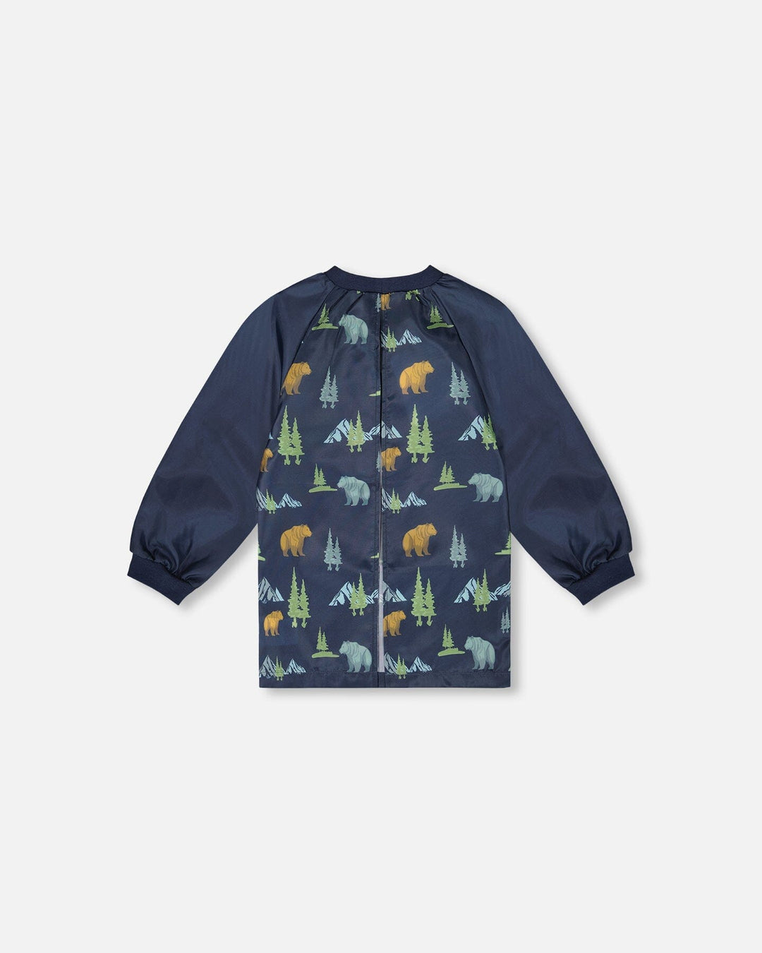 School Apron Navy Animal Print